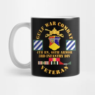 Gulf War Combat Armor Vet w 4th Bn 66th Armor - 3rd ID wo Map Mug